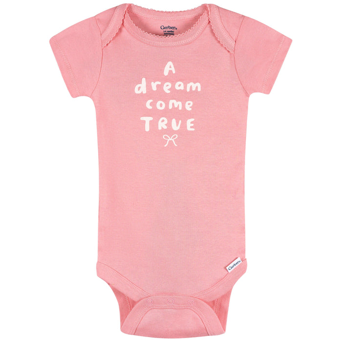4-Pack Baby Girls Hearts & Dreams Onesies® Bodysuits and Sleep 'N Play outfits Gerber®