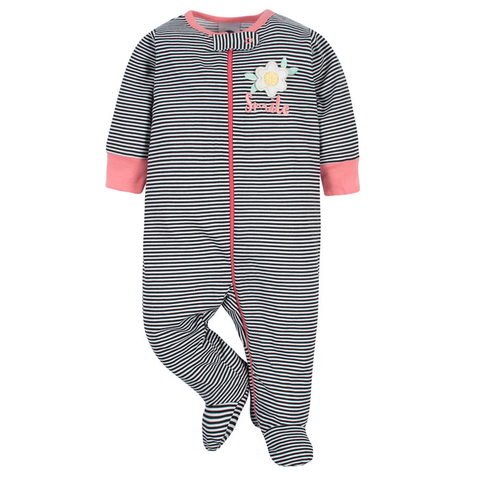 4-Pack Baby Girls Love You & Garden Floral Sleep 'N Plays