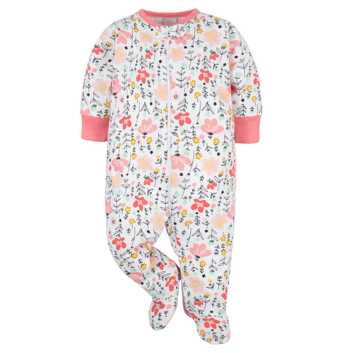 4-Pack Baby Girls Love You & Garden Floral Sleep 'N Plays