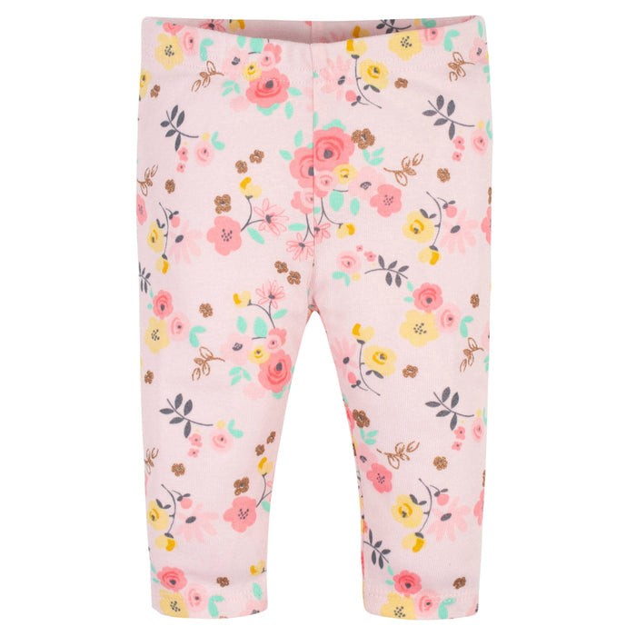 4-Pack Baby Girls Love You Organic Pants