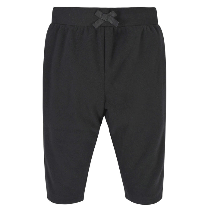 4-Pack Baby Girls Pink, Gray, & Black Microfleece Pants-Gerber Childrenswear