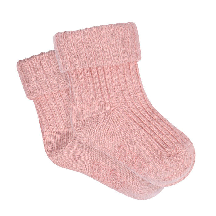 4-Pack Baby Girls Pink Rolled Cuff Ribbed Socks socks modern moments™ by Gerber®