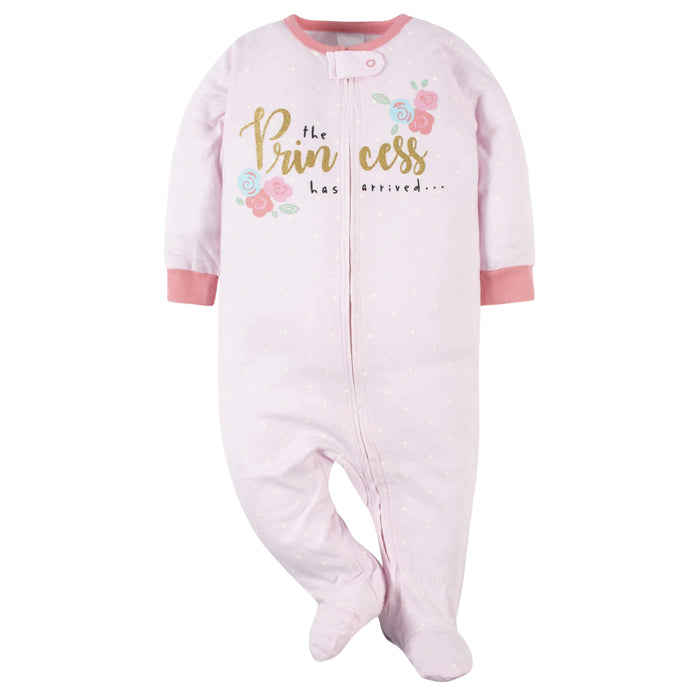 4-Pack Baby Girls Princess Sleep 'n Plays-Gerber Childrenswear