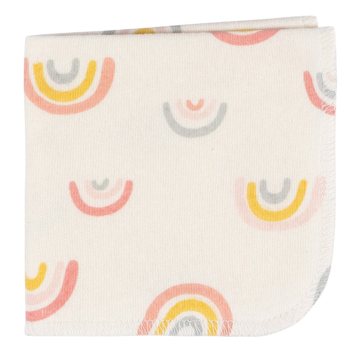 4-Pack Baby Girls Rainbow Terry Washcloths Bath Gerber®