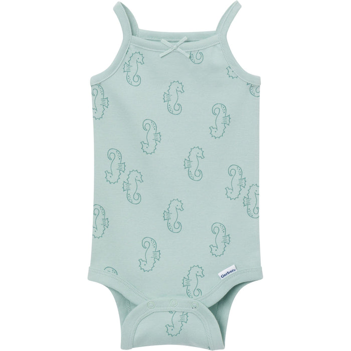 4-Pack Baby Girls Shells Sleeveless Bodysuits onesies Gerber®