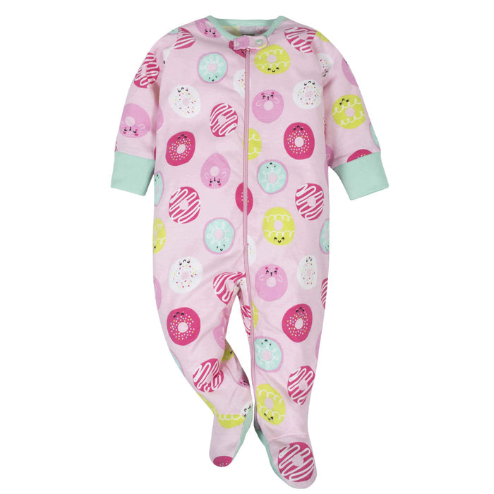 4-Pack Baby Girls Sweet Treat Sleep N' Plays-Gerber Childrenswear