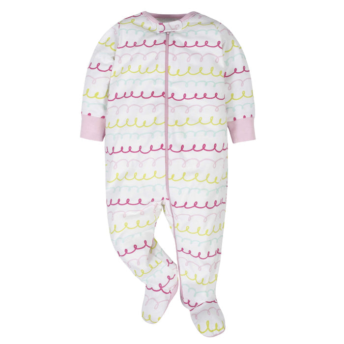 4-Pack Baby Girls Sweet Treat Sleep N' Plays-Gerber Childrenswear