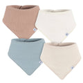 4-Pack Baby Neutral Brown Multi Bandana Bib bibs Just Born®