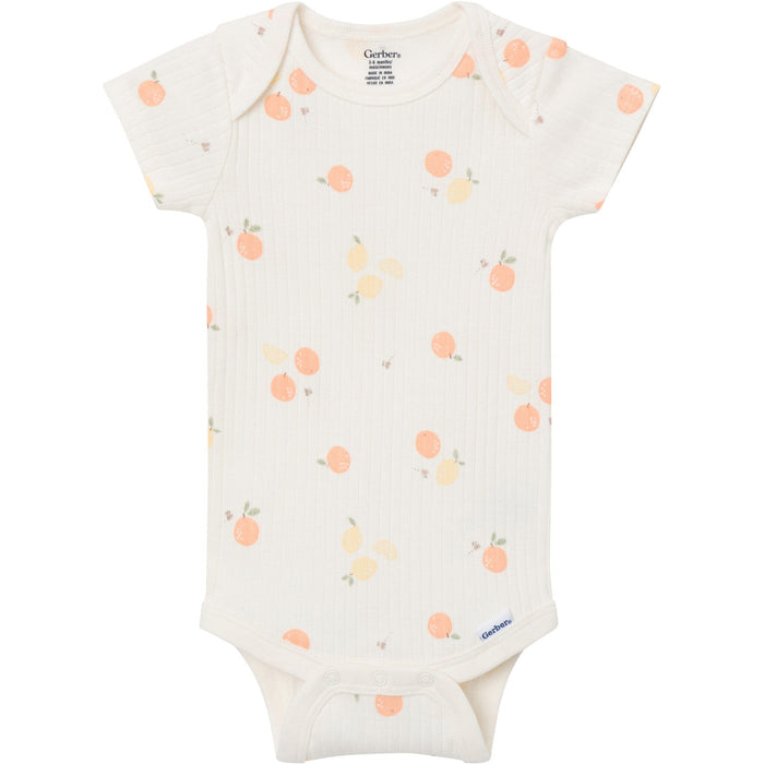4-Pack Baby Neutral Fruit Picking Short Sleeve Bodysuits onesies Gerber®