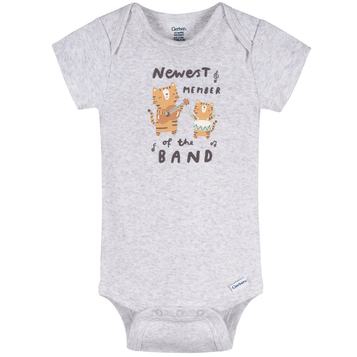 4-Pack Baby Neutral Musical Animals Onesies® Bodysuits and Sleep 'N Play outfits Gerber®