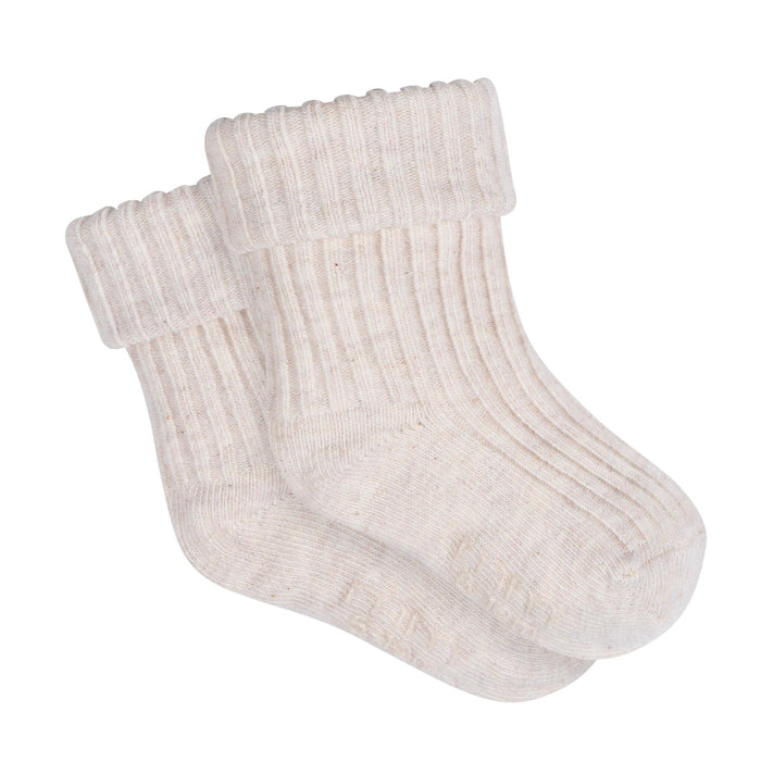 4-Pack Baby Neutral Rolled Cuff Ribbed Socks socks modern moments™ by Gerber®