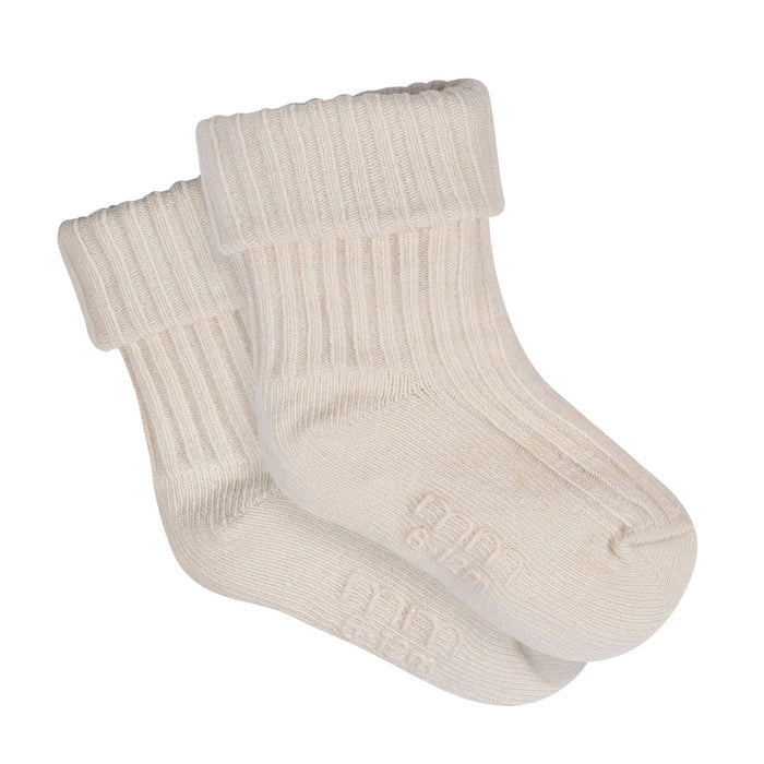 4-Pack Baby Neutral Rolled Cuff Ribbed Socks socks modern moments™ by Gerber®