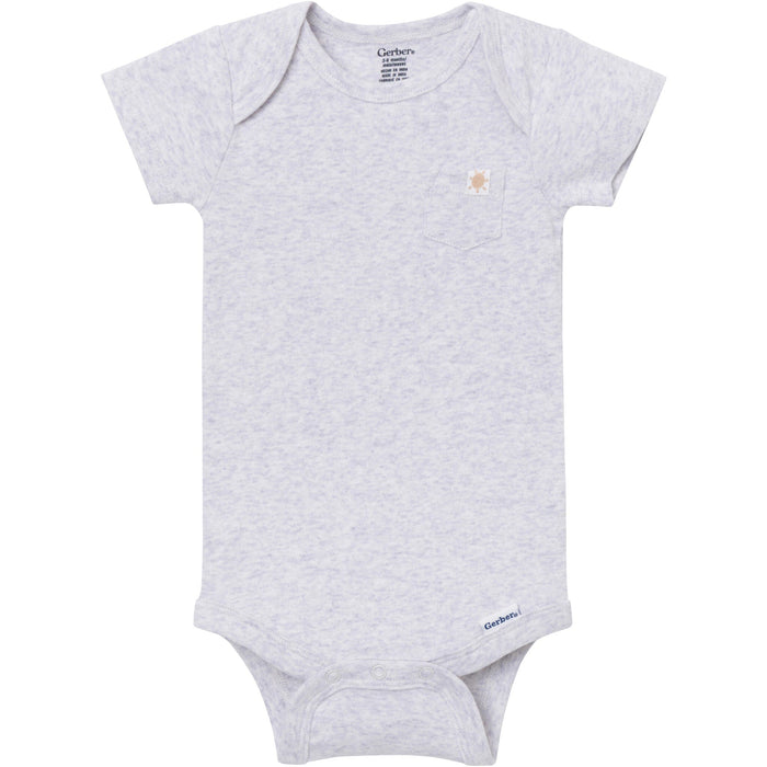 4-Pack Baby Neutral Sunny Day Kites Short Sleeve Bodysuits onesies Gerber®
