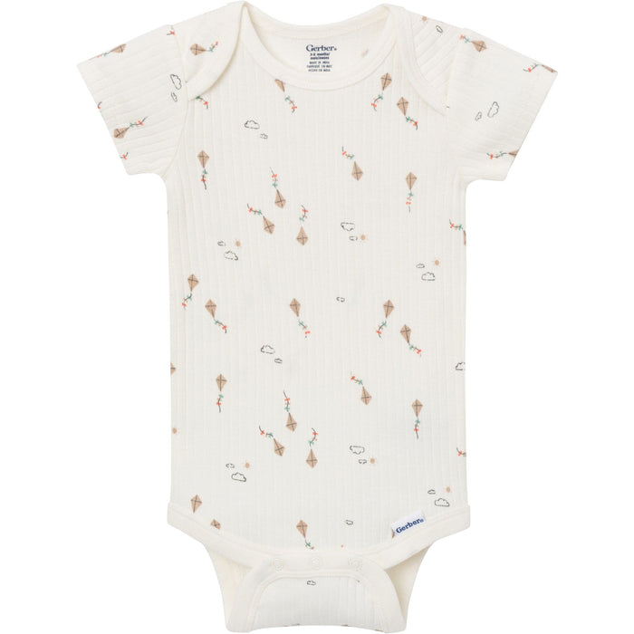 4-Pack Baby Neutral Sunny Day Kites Short Sleeve Bodysuits onesies Gerber®