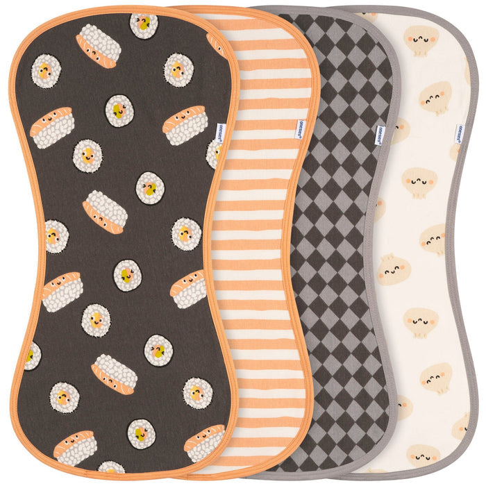 4-Piece Baby Neutral Sushi Burpcloth bibs Gerber®