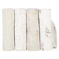 4-Pack Neutral Safari Flannel Receiving Blankets-Gerber Childrenswear