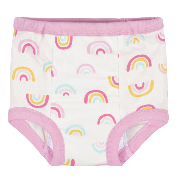 4-Pack Toddler Girls Rainbows & Daisies Training Pants