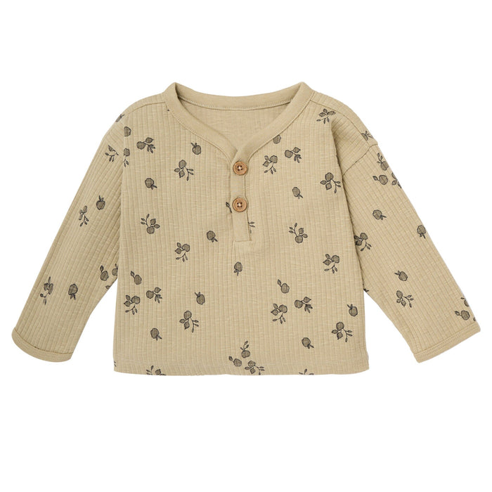 4-Piece Baby Boys Olive and Gray Henley Top With Pants Outfits & Sets Gerber®