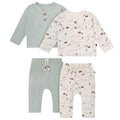 4-Piece Baby Boys Gray Henley Top With Pants Outfits & Sets Gerber®