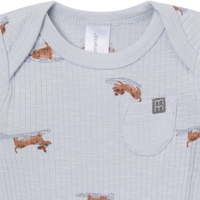 4-Piece Baby Boys Dachshund Surf Bodysuit and Shorties outfits modern moments™ by Gerber®
