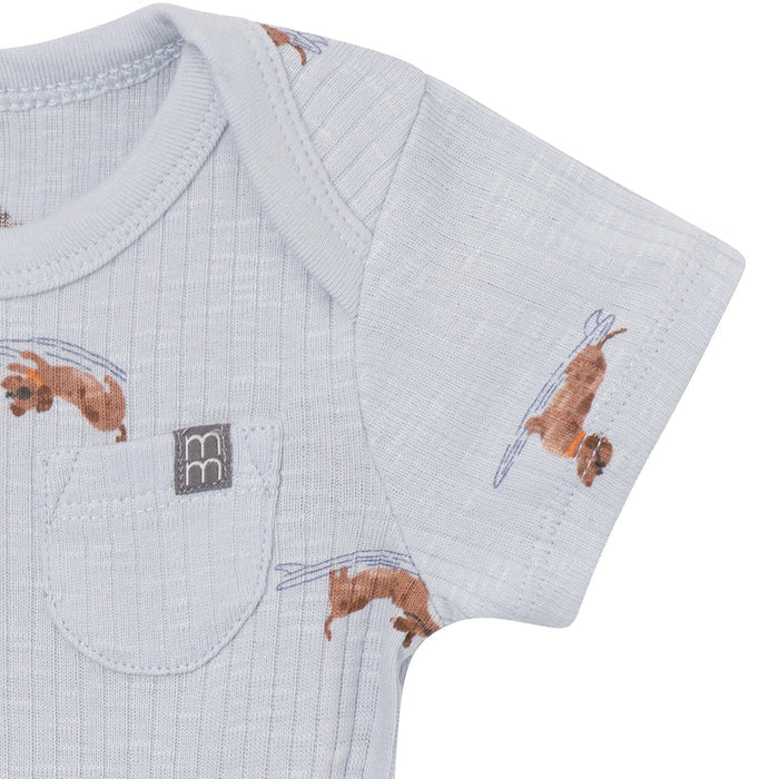 4-Piece Baby Boys Dachshund Surf Bodysuit and Shorties outfits modern moments™ by Gerber®