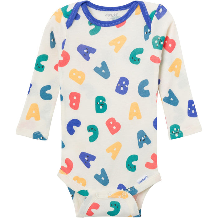 4-Piece Baby Boys Happy Letters Onesies® Bodysuits and Pants outfits Gerber®