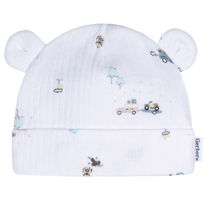4-Piece Baby Boys Road Trip Cap and Mitten Set Accessories Gerber®