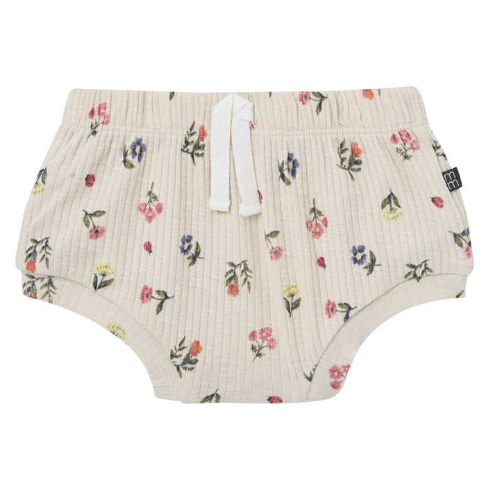 4-Piece Baby Girls Beige Garden Bodysuit and Shorties outfits modern moments™ by Gerber®