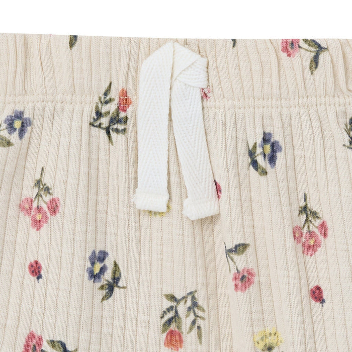 4-Piece Baby Girls Beige Garden Bodysuit and Shorties outfits modern moments™ by Gerber®