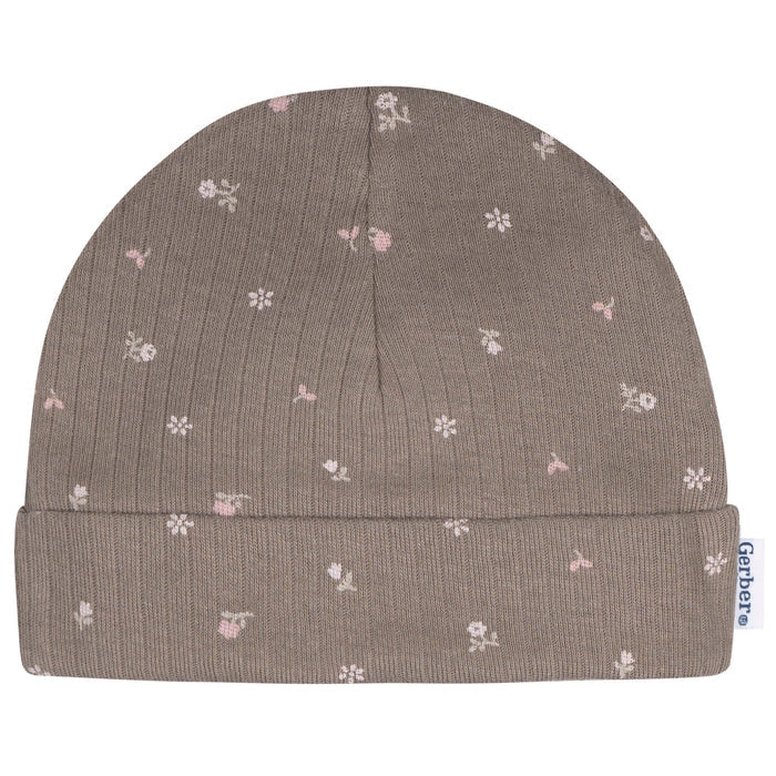 4-Piece Baby Girls Garden Cap and Mitten Set Accessories Gerber®