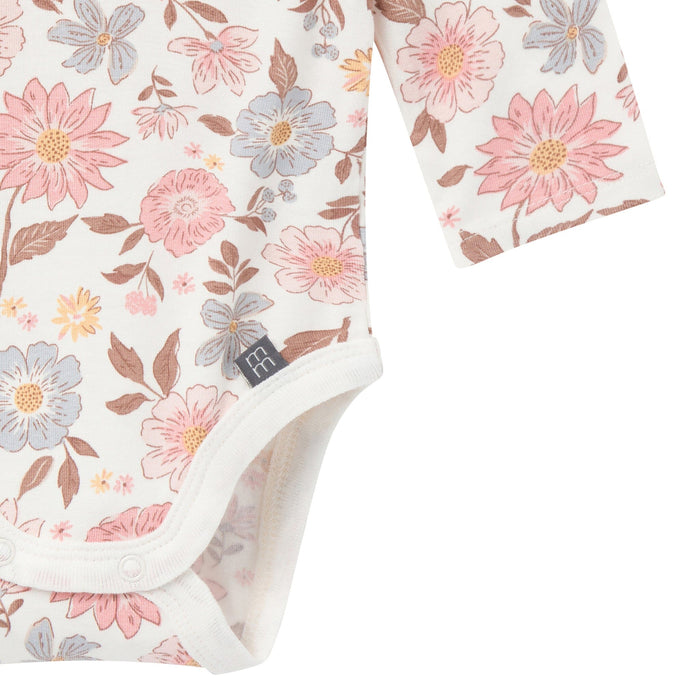 4-Piece Baby Girls Pink and Off-White Bodysuit and Pant Set Outfits & Sets Gerber®