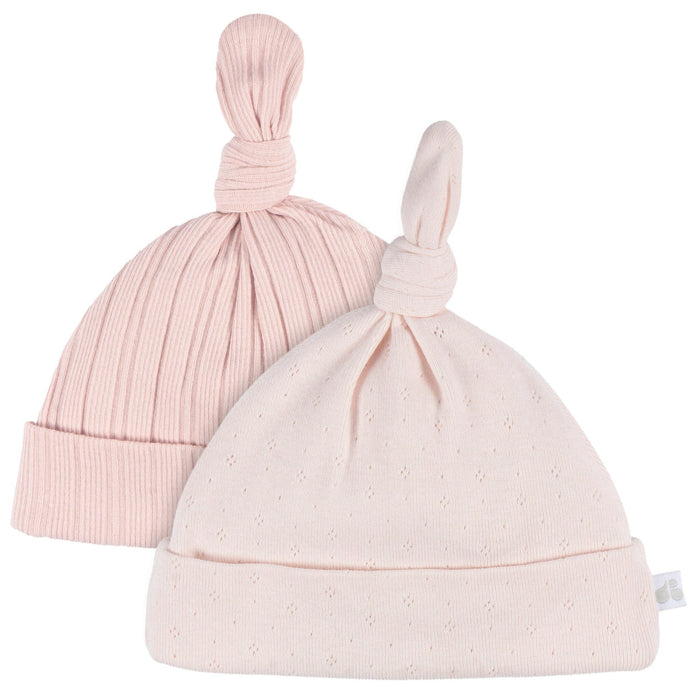 4-Piece Baby Girls Pink Hat and Mitten Set Accessories Gerber®