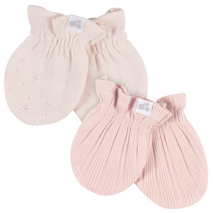 4-Piece Baby Girls Pink Hat and Mitten Set Accessories Gerber®