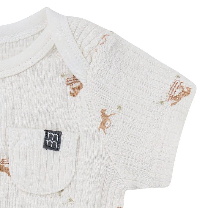4-Piece Baby Neutral Horse Barn Bodysuit and Shorties outfits modern moments™ by Gerber®