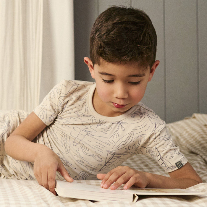 4-Piece Boys Maine Coast Viscose Snug Fit Pajama Set sleepwear modern moments™ by Gerber®
