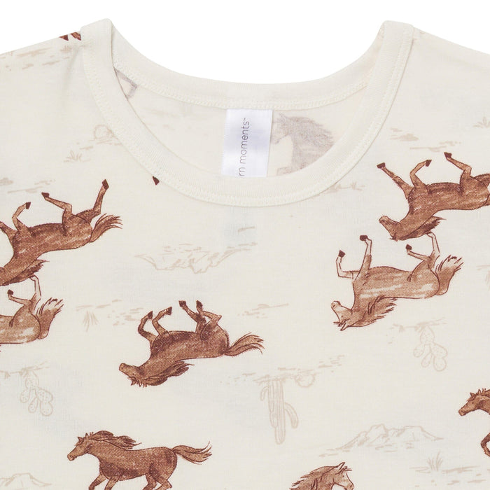 4-Piece Baby Boys Wild Horses Viscose Snug Fitting Pajama sleepwear modern moments™ by Gerber®