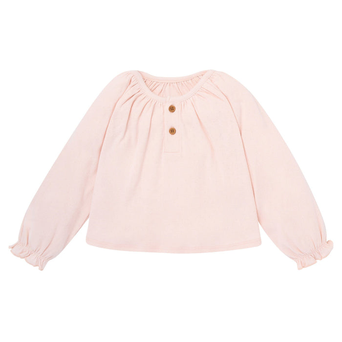 4-Piece Baby Girls Rose Henley Top and Paperbag Pants Set Outfits & Sets Gerber®