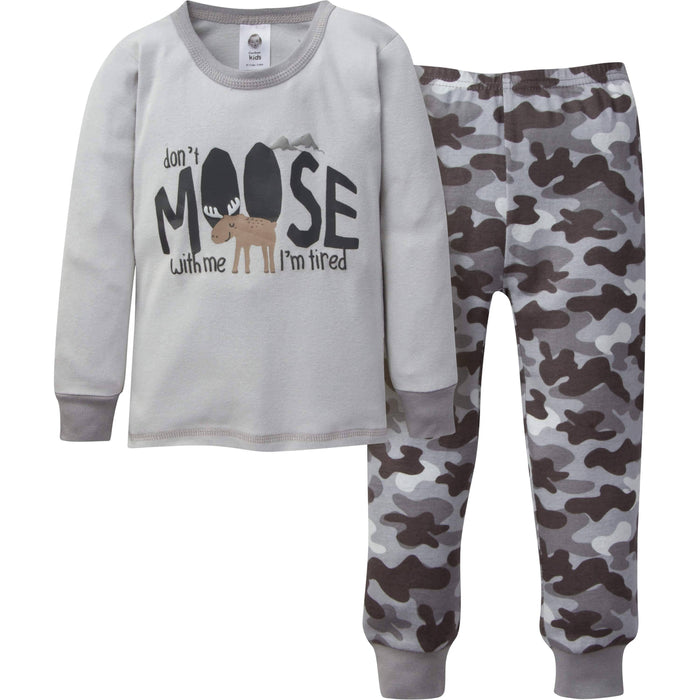 4-Piece Infant & Toddler Boys Camo Snug Fit Cotton Pajamas-Gerber Childrenswear
