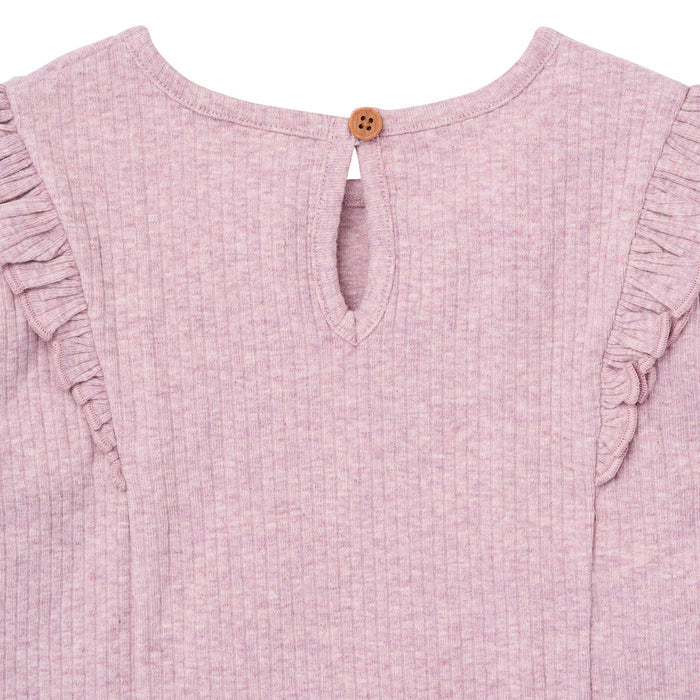 4-Piece Baby Girls Purple and Gray Ruffle Top and Legging Set Outfits & Sets Gerber®
