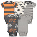 5-Pack Baby Boys Comfy Stretch Bicycle Short Sleeve Onesies® Bodysuits onesies Gerber®
