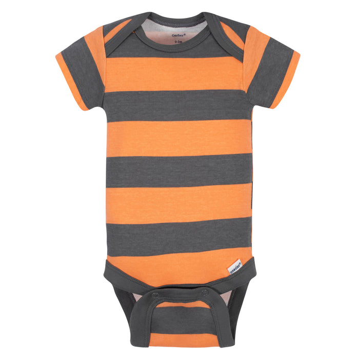 5-Pack Baby Boys Comfy Stretch Bicycle Short Sleeve Onesies® Bodysuits-Gerber Childrenswear