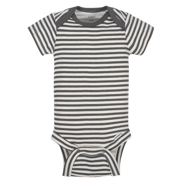 5-Pack Baby Boys Comfy Stretch Bicycle Short Sleeve Onesies® Bodysuits-Gerber Childrenswear