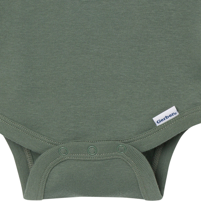 5-Pack Baby Boys Cozy Neutral Short Sleeve Bodysuits Onesies Bodysuits Gerber®