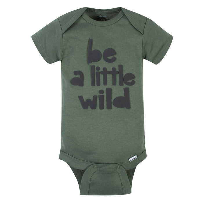 5-Pack Baby Boys Dino Short Sleeve Onesies® Bodysuits-Gerber Childrenswear