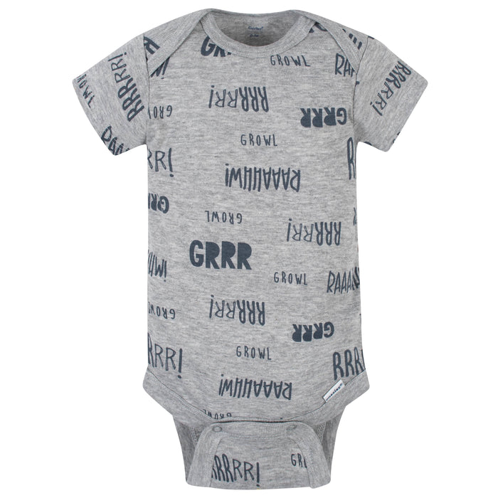 5-Pack Baby Boys Dino Short Sleeve Onesies® Bodysuits-Gerber Childrenswear