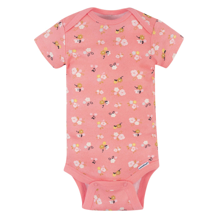 5-Pack Baby Girls Ballerina Short Sleeve Onesies® Bodysuits-Gerber Childrenswear
