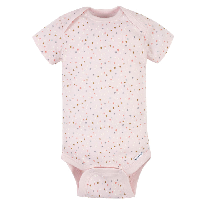 5-Pack Baby Girls Ballerina Short Sleeve Onesies® Bodysuits-Gerber Childrenswear