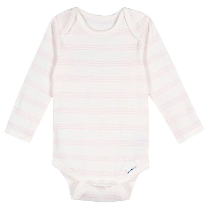 5-Pack Baby Girls Flowers Long Sleeve Bodysuits Onesies Bodysuits Gerber®