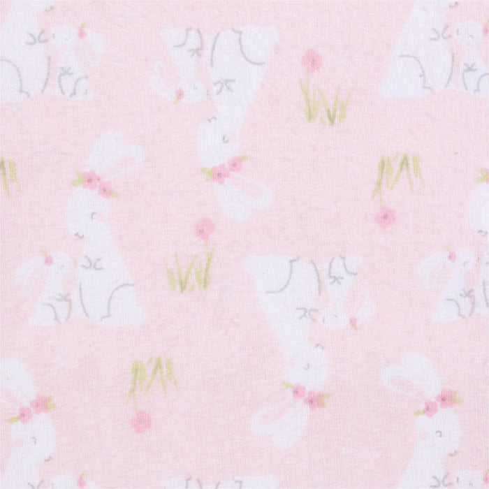 5-Pack Baby Girls Mommy & Me Bunny Flannel Receiving Blankets-Gerber Childrenswear