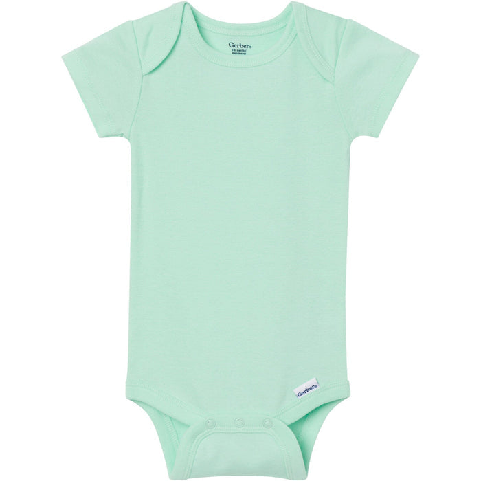 5-Pack Baby Girls Pastels Short Sleeve Bodysuits Onesies Bodysuits Gerber®